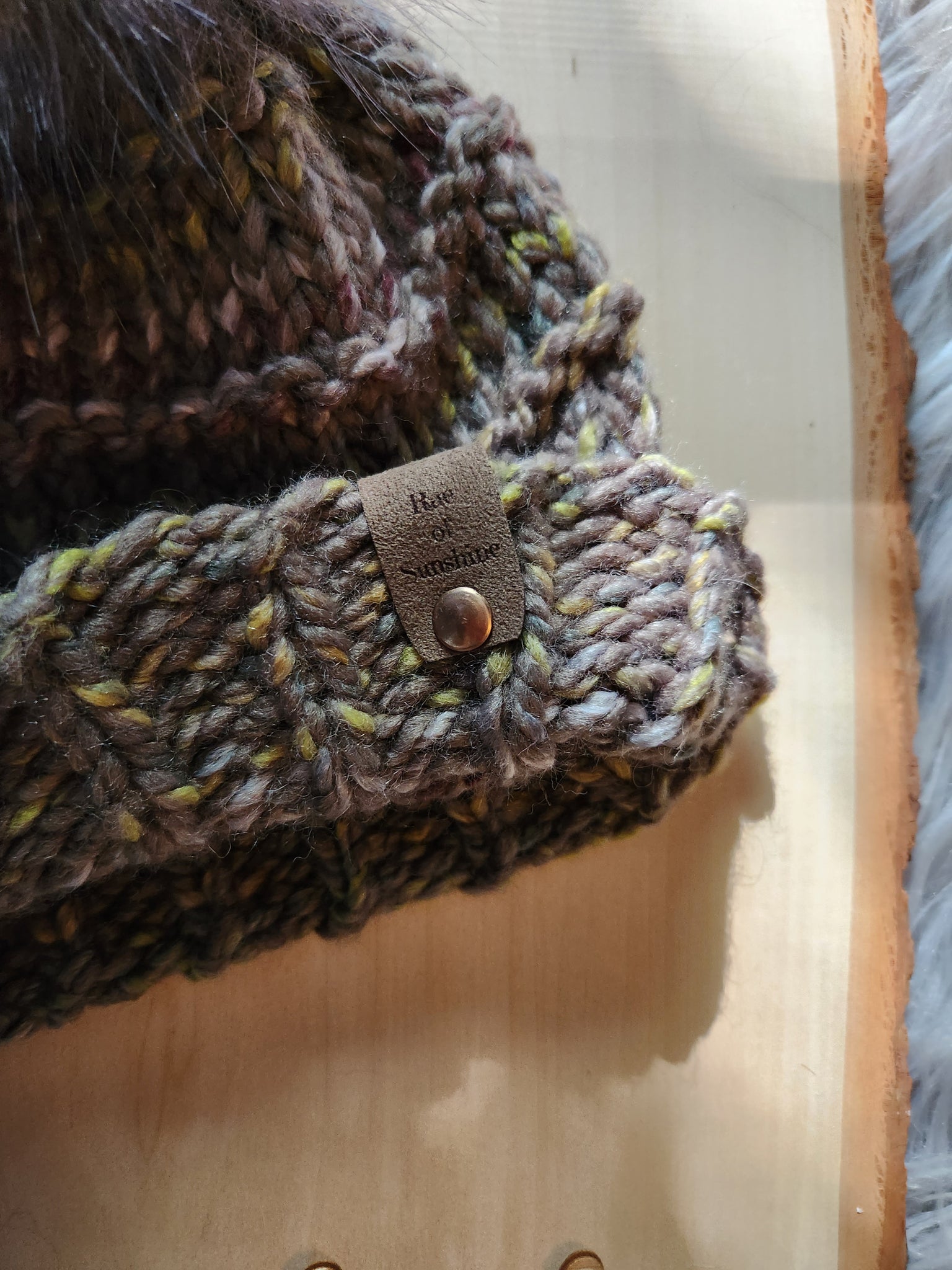 Forest Brown Knitted Beanie