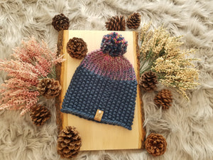Navy Double Brimmed Beanie