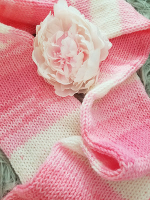 Pretty In Pink Long Knit Scarf