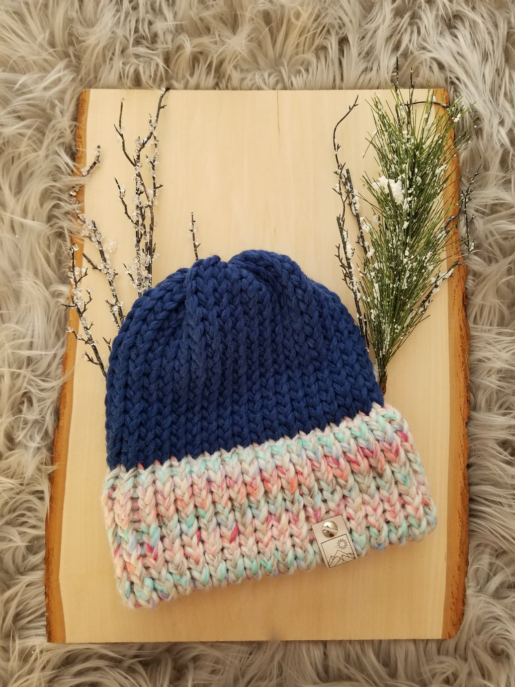 Barndoor Blue Carnival Two-Faced Beanie