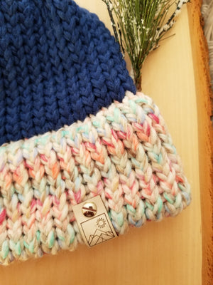 Barndoor Blue Carnival Two-Faced Beanie