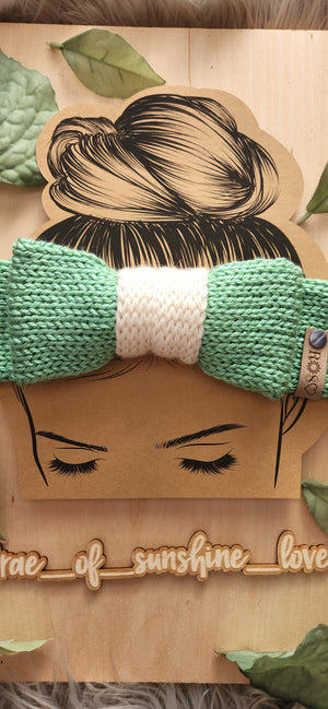 Minty Green Bowtie Headband
