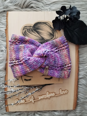 Purple Tye Dye Braided Headband