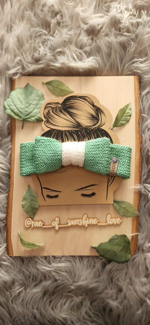 Minty Green Bowtie Headband